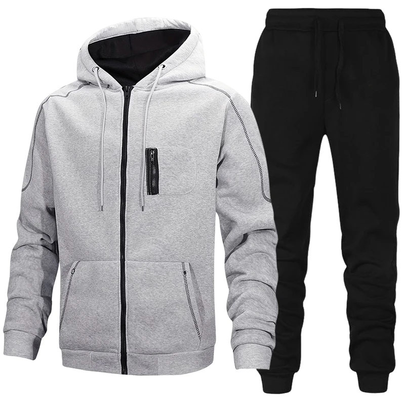 Men'S Fashion Zipper Jacket - Fashion Men's Tracksuit Casual Hoodie Sweatshirts