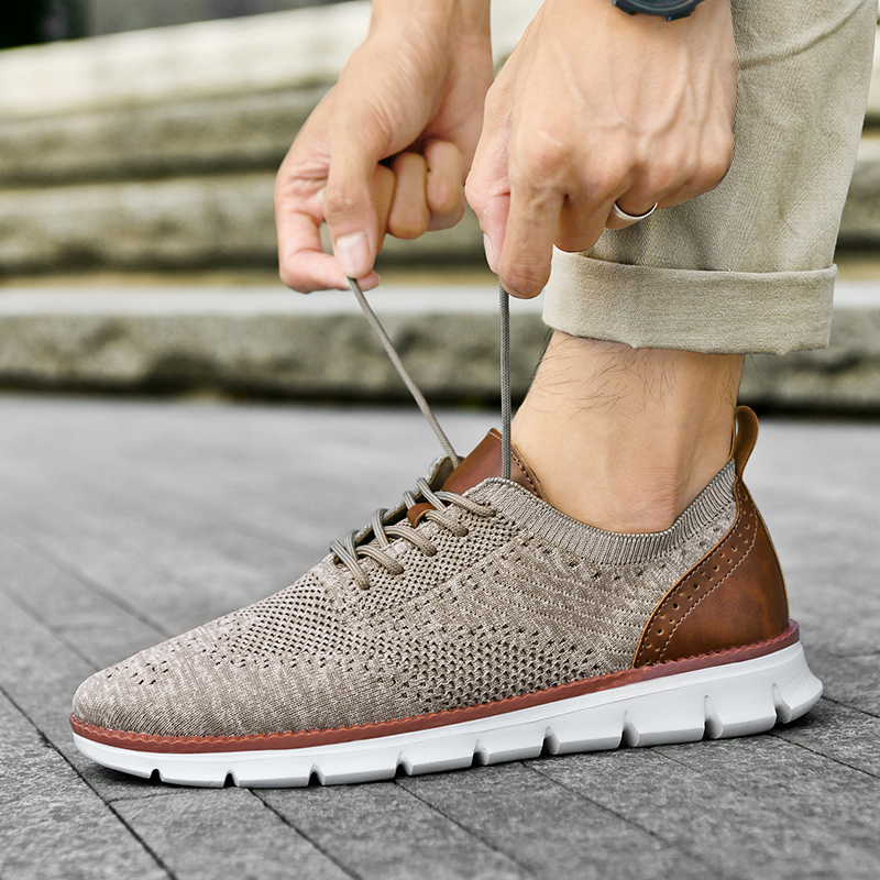 Oxford Shoes Brogue - Men Casual Shoes Classic Breathable Brogue