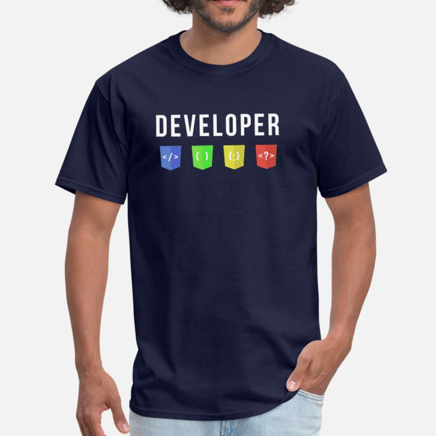 Men'S Fashion Website - Developer Web T-shirt Javascript Website Summer