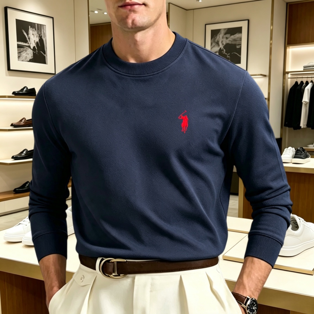 Men'S Fashion Brands - Soft cotton high-end brand men's long