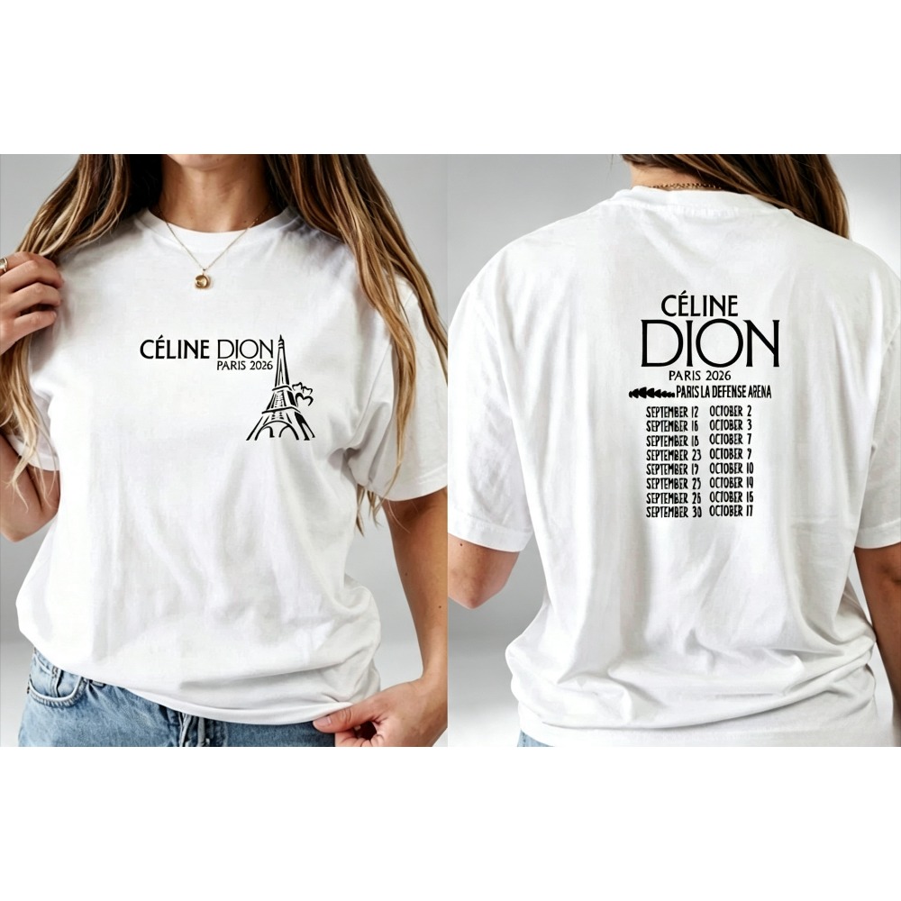 Paris Fashion Men - Paris Eiffel Tower Tour Date Print