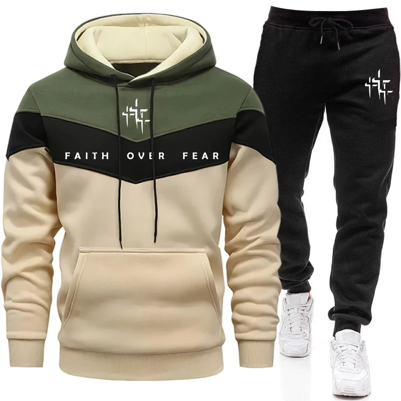 Faith Over Fear Men's Tracksui - Mens Fashion Suits recension och pris