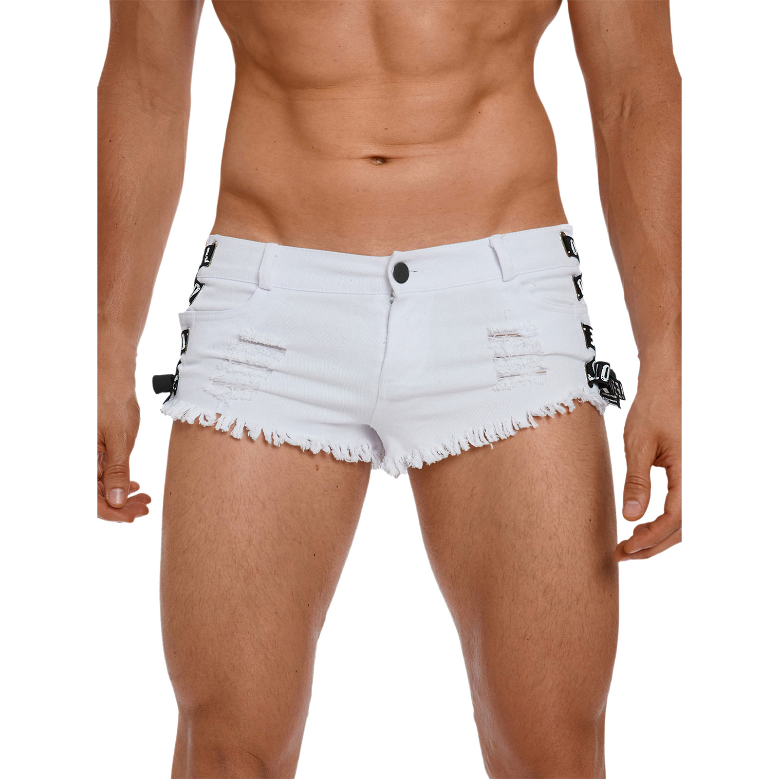 Mens Letters Ribbons Trimmings - Skinny Jeans Ripped recension och pris