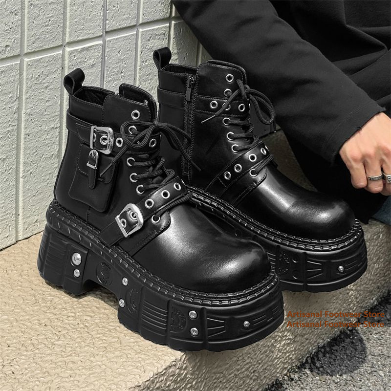 Black Pocket Decor Ankle Boots - Chelsea Boots Men recension och pris