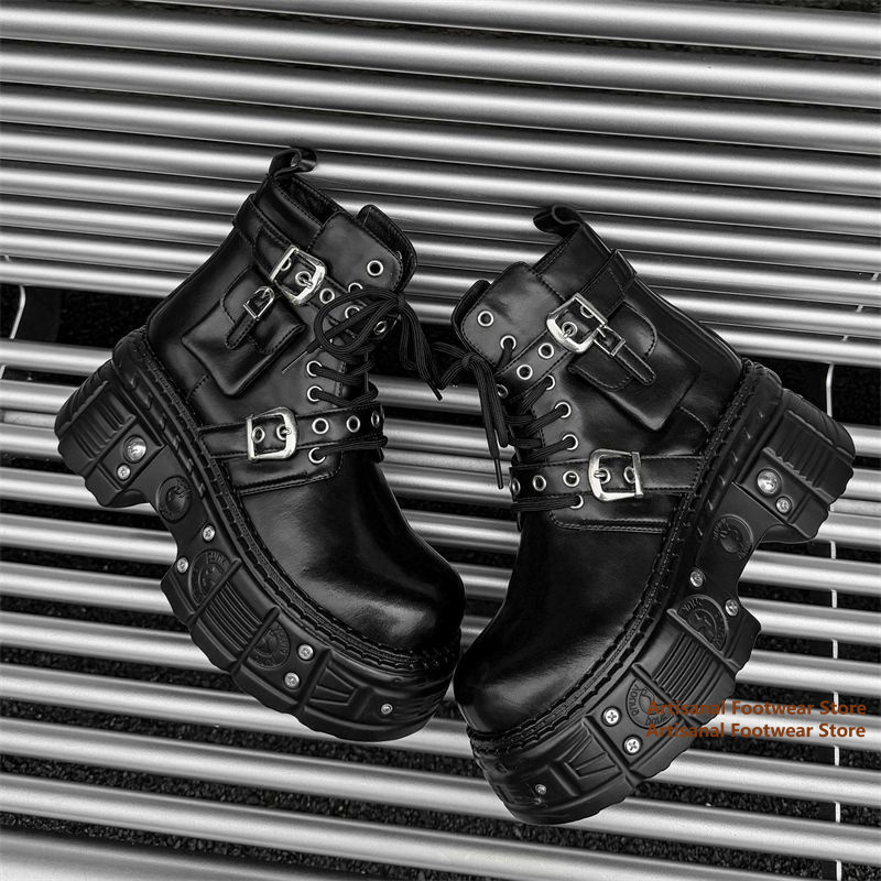Black Pocket Decor Ankle Boots - Chelsea Boots Men recension och pris