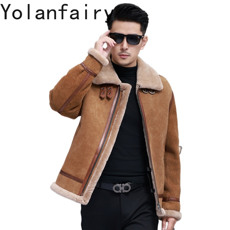 YOLANFAIRY High Quality Real S - Men'S Fashion Zipper Jacket recension och pris