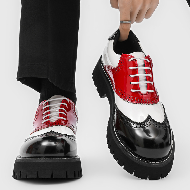 men's fashion hip hop rock pla - Oxford Shoes Brogue recension och pris