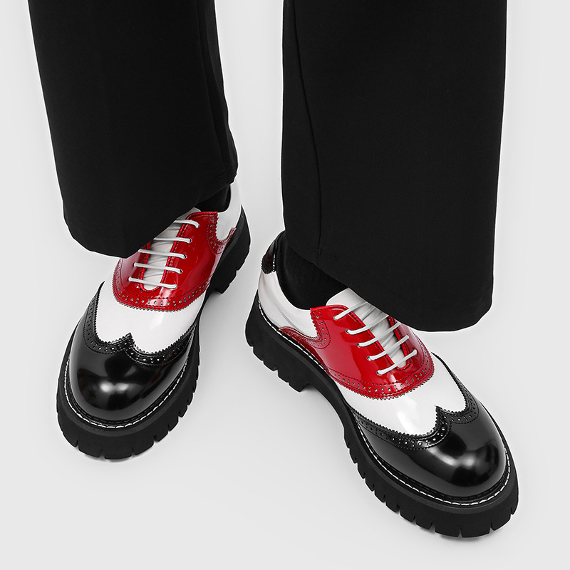 men's fashion hip hop rock pla - Oxford Shoes Brogue recension och pris