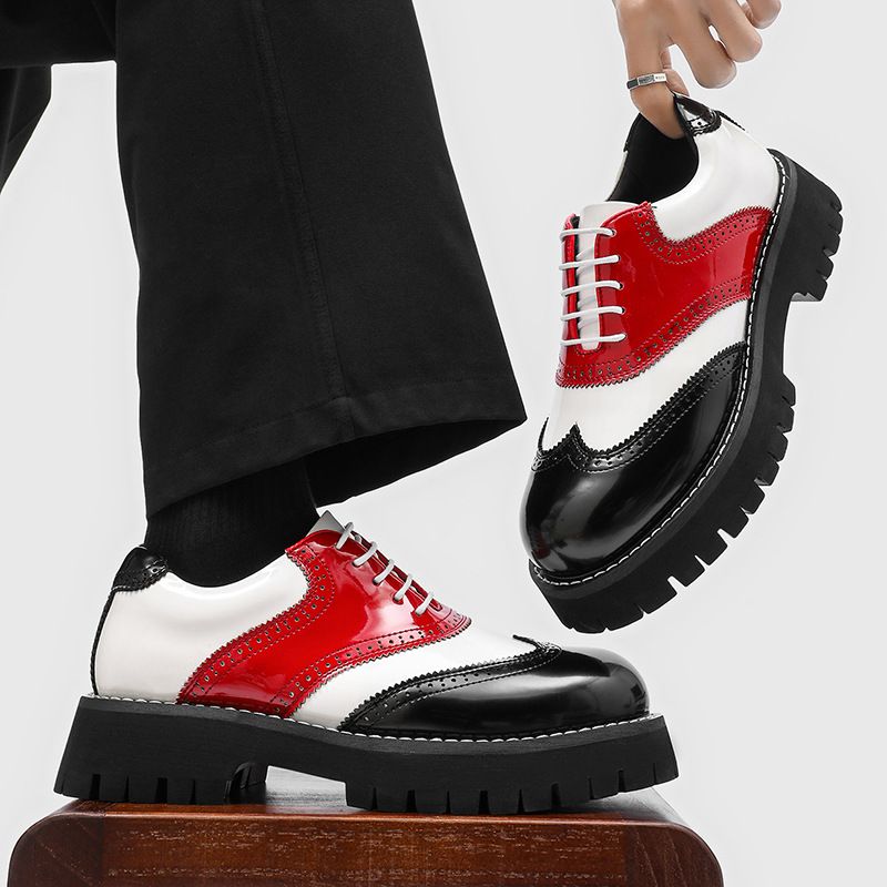 men's fashion hip hop rock pla - Oxford Shoes Brogue recension och pris