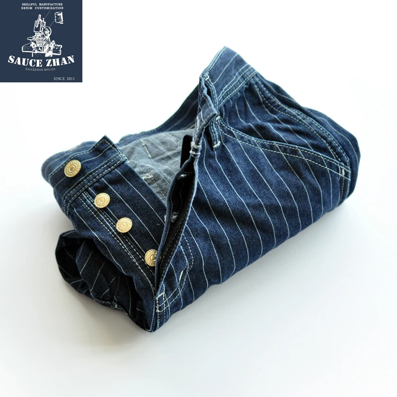 Saucezhan Striped Jeans Men Vi - Skinny Jeans Ripped recension och pris