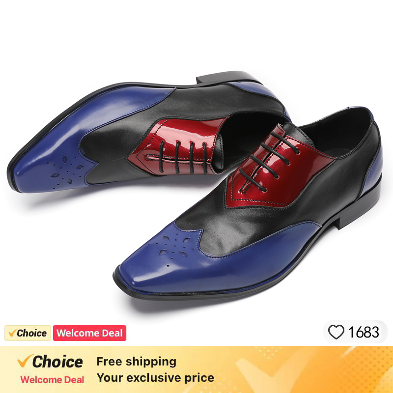 LUXURY MEN'S OXFORD SHOES BLAC - Oxford Shoes Brogue recension och pris