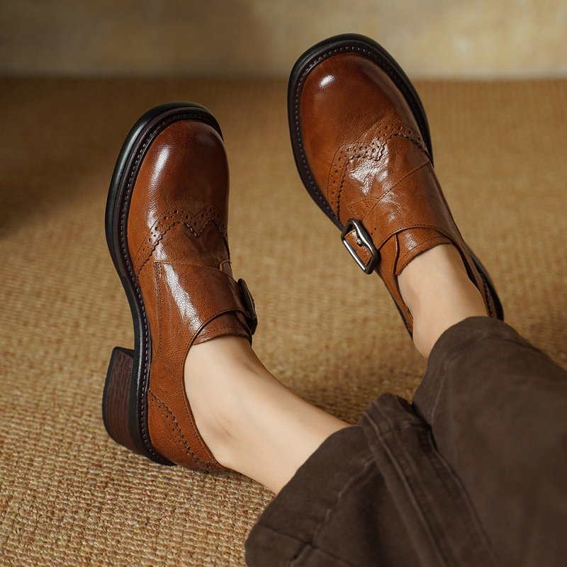 2027 New Buckle Brogue Shoes f - Oxford Shoes Brogue recension och pris