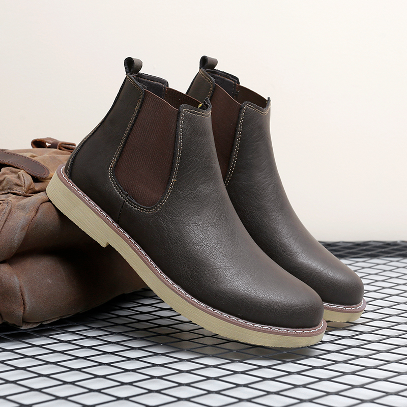 Men Plus Size New High Top Ret - Chelsea Boots Men recension och pris