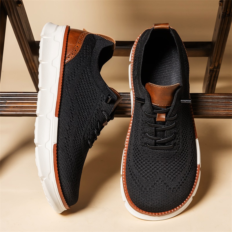 Men Wide Toe Knit Dress Shoes  - Oxford Shoes Brogue recension och pris