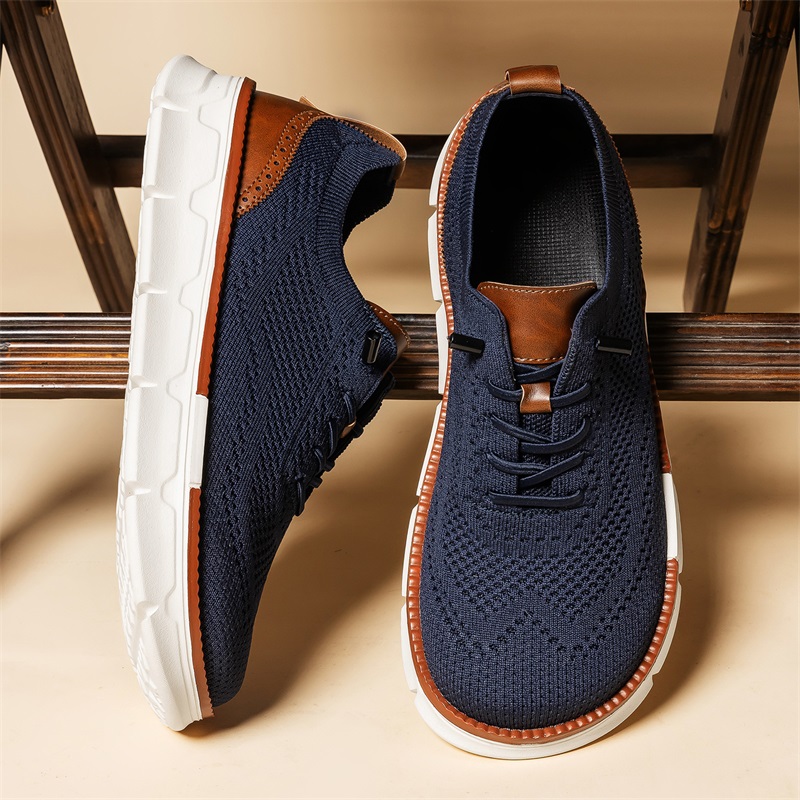 Men Wide Toe Knit Dress Shoes  - Oxford Shoes Brogue recension och pris