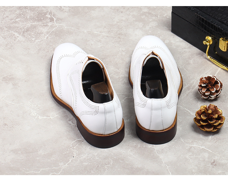 White Concise Wear-Resistant G - Oxford Shoes Brogue recension och pris