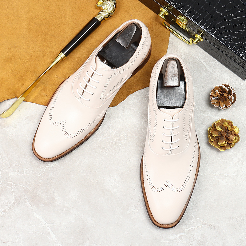 White Concise Wear-Resistant G - Oxford Shoes Brogue recension och pris