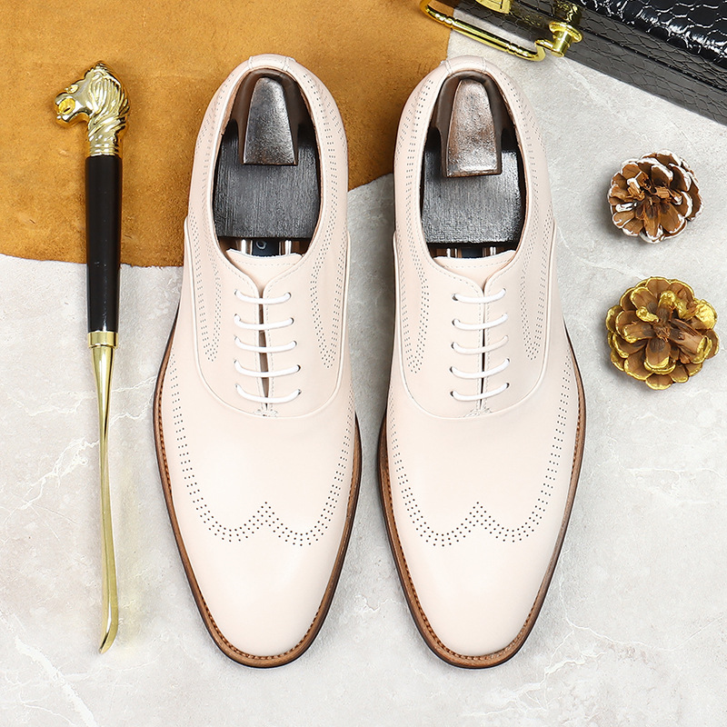 White Concise Wear-Resistant G - Oxford Shoes Brogue recension och pris