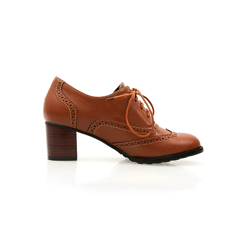 British Women Oxfords High Blo - Oxford Shoes Brogue recension och pris