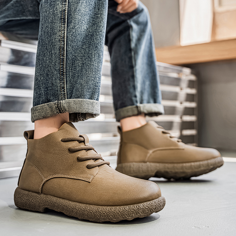 Men Ankle Boots Brown Short Bo - Chelsea Boots Men recension och pris