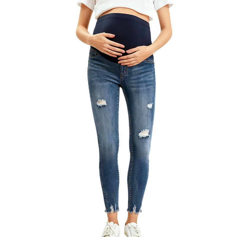Pregnant Women Casual Tight De - Skinny Jeans Ripped recension och pris