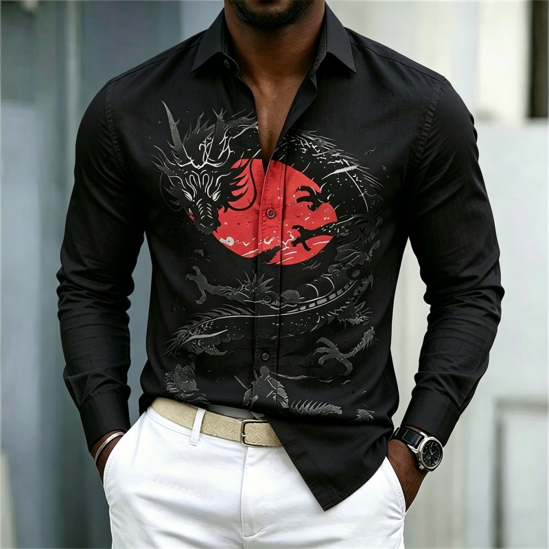 2026 New Men's Shirt White Bla - Mens Fashion Ideas recension och pris