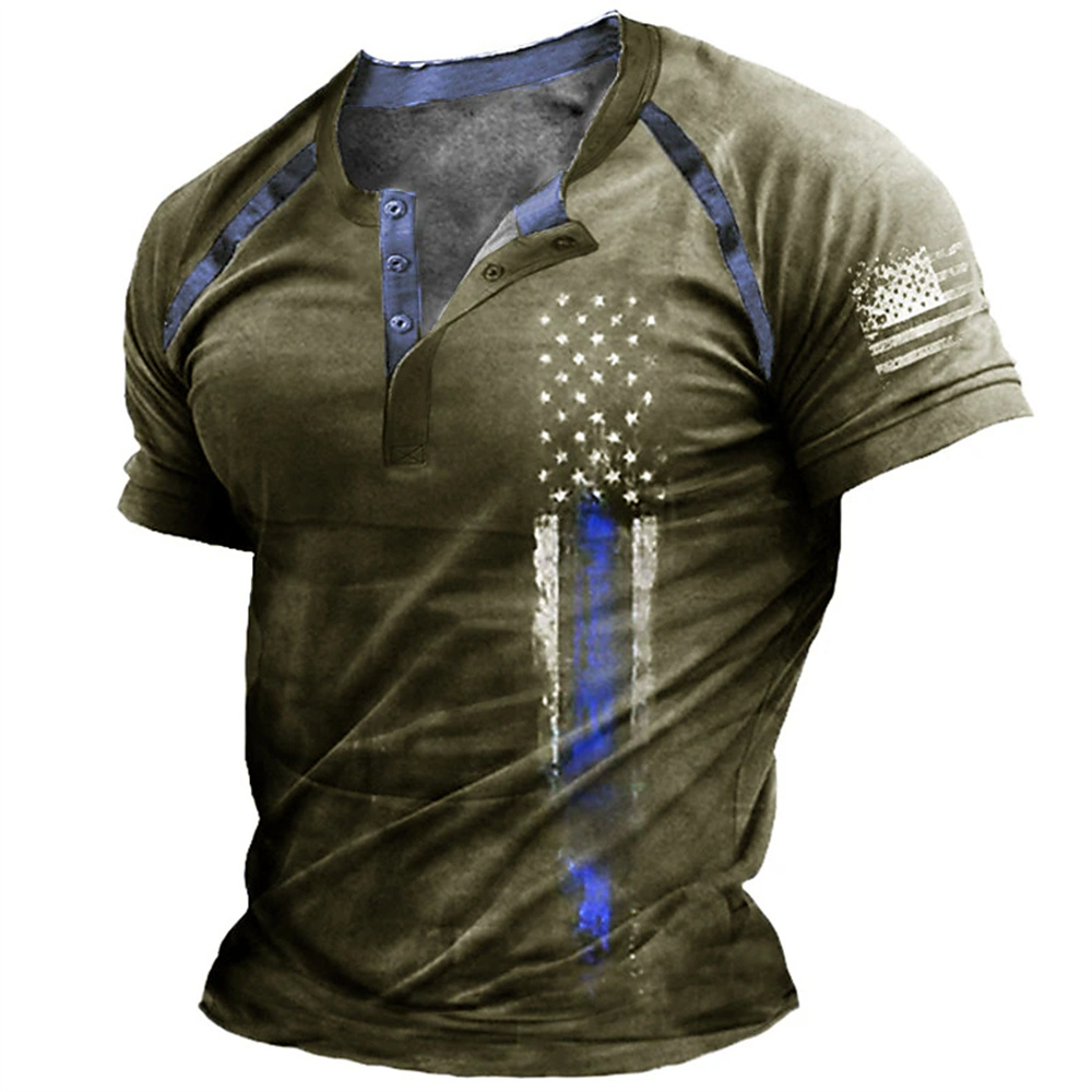 Funny 3D American Flag Print M - Men'S Fashion Course recension och pris