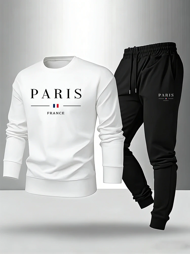 Paris Print Men's Set Pullover - Paris Fashion Men recension och pris