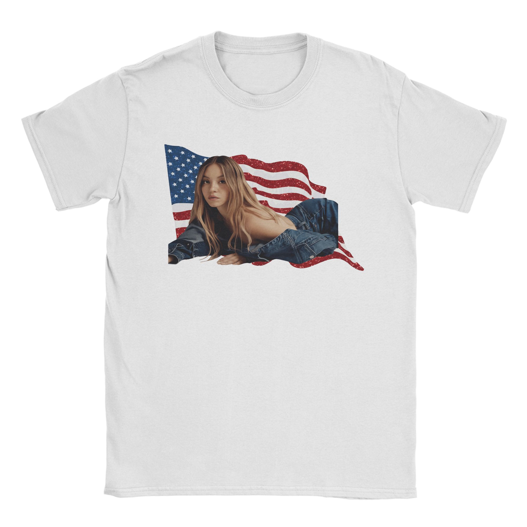 Sydney Sweeney Cotton T Shirt  - Men'S Fashion Sydney recension och pris