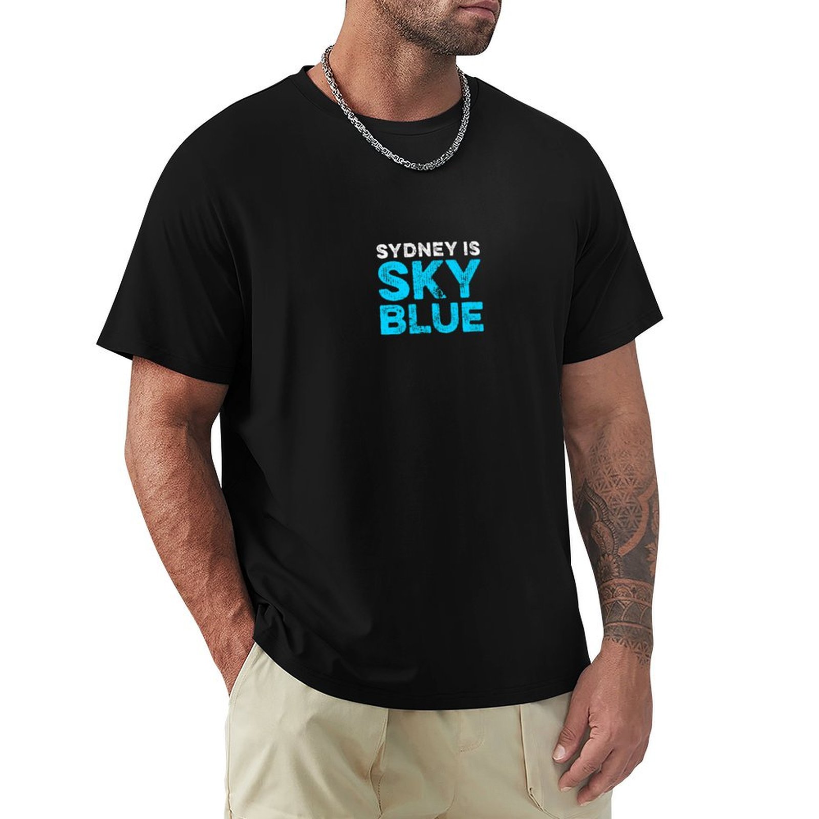 Sydney is sky blue T-Shirt Sum - Men'S Fashion Sydney recension och pris