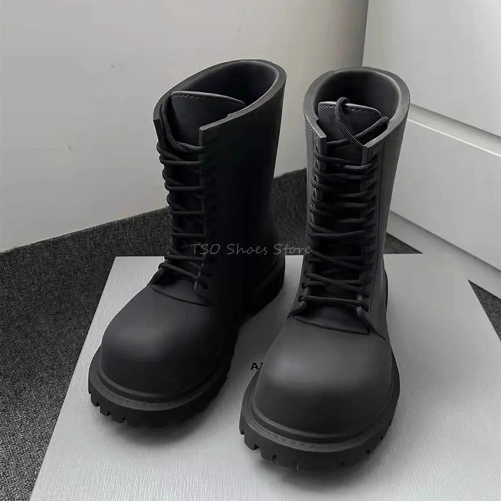 Thick Bottom Black Boots for M - Chelsea Boots Men recension och pris