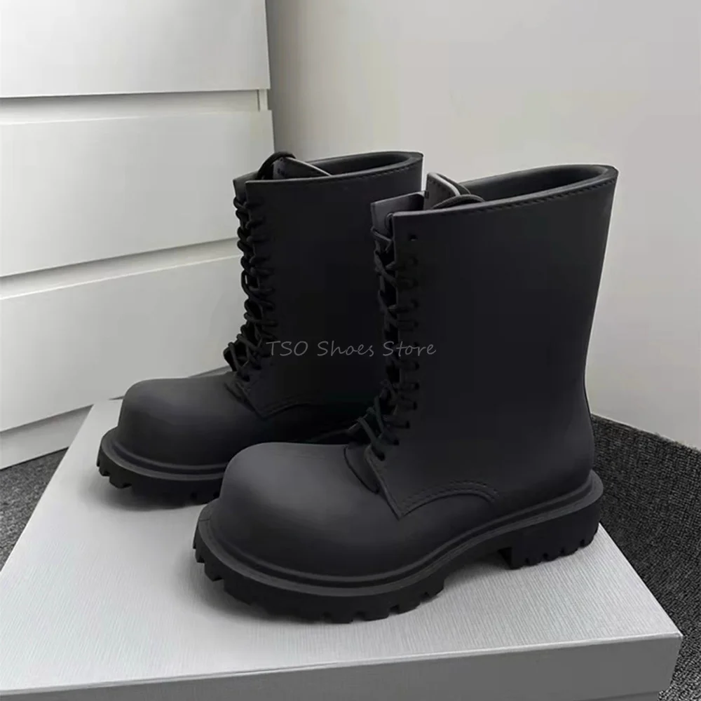 Thick Bottom Black Boots for M - Chelsea Boots Men recension och pris