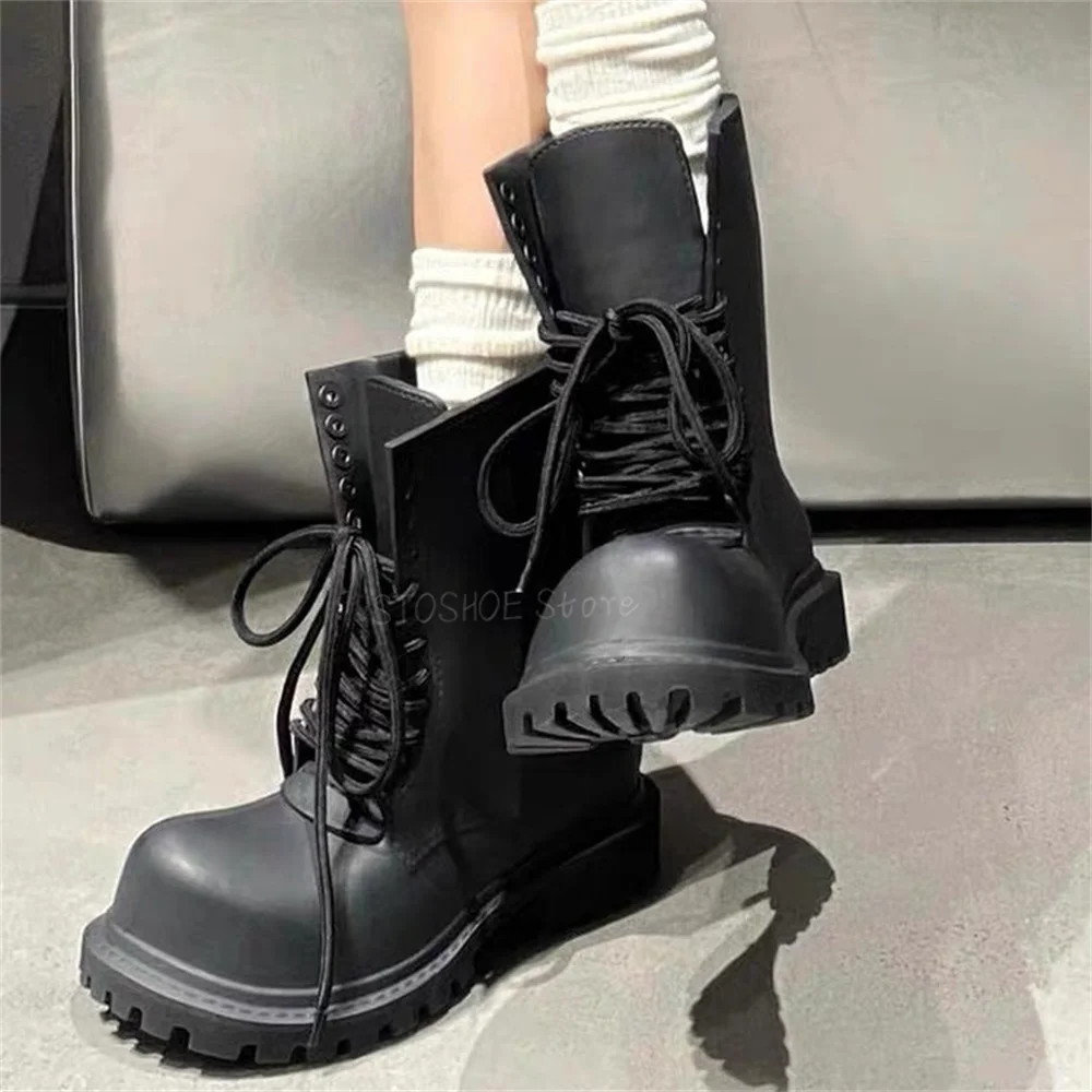 Thick Bottom Black Boots for M - Chelsea Boots Men recension och pris