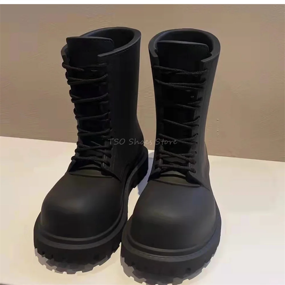Thick Bottom Black Boots for M - Chelsea Boots Men recension och pris