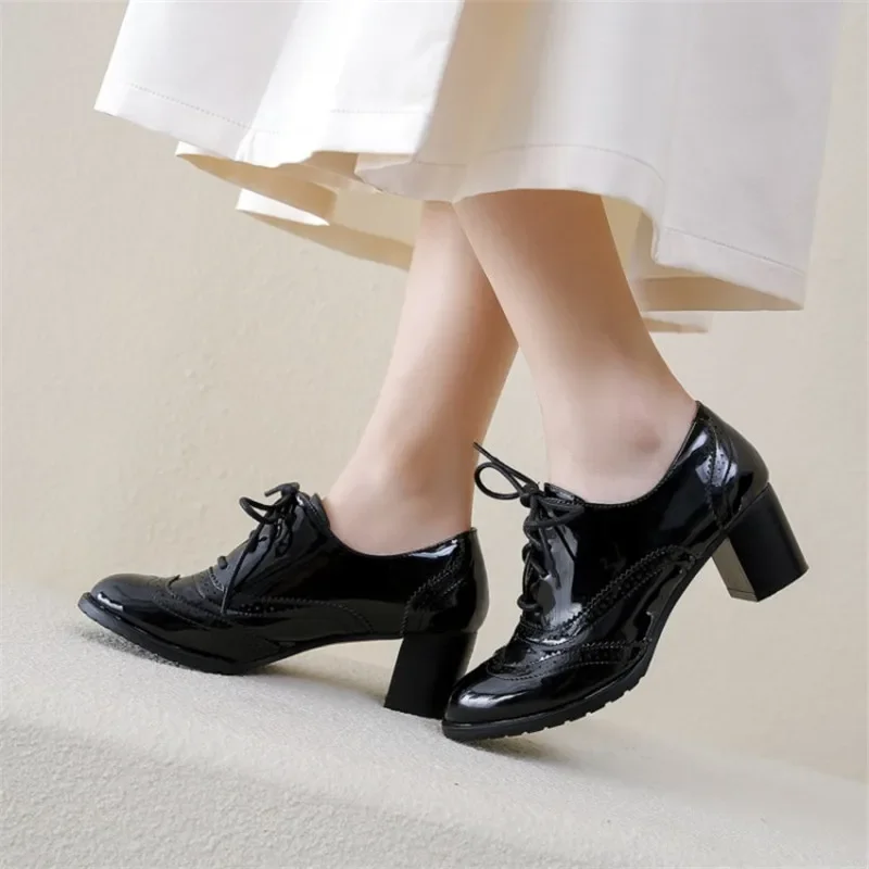 British Women's Oxfords Blue R - Oxford Shoes Brogue recension och pris
