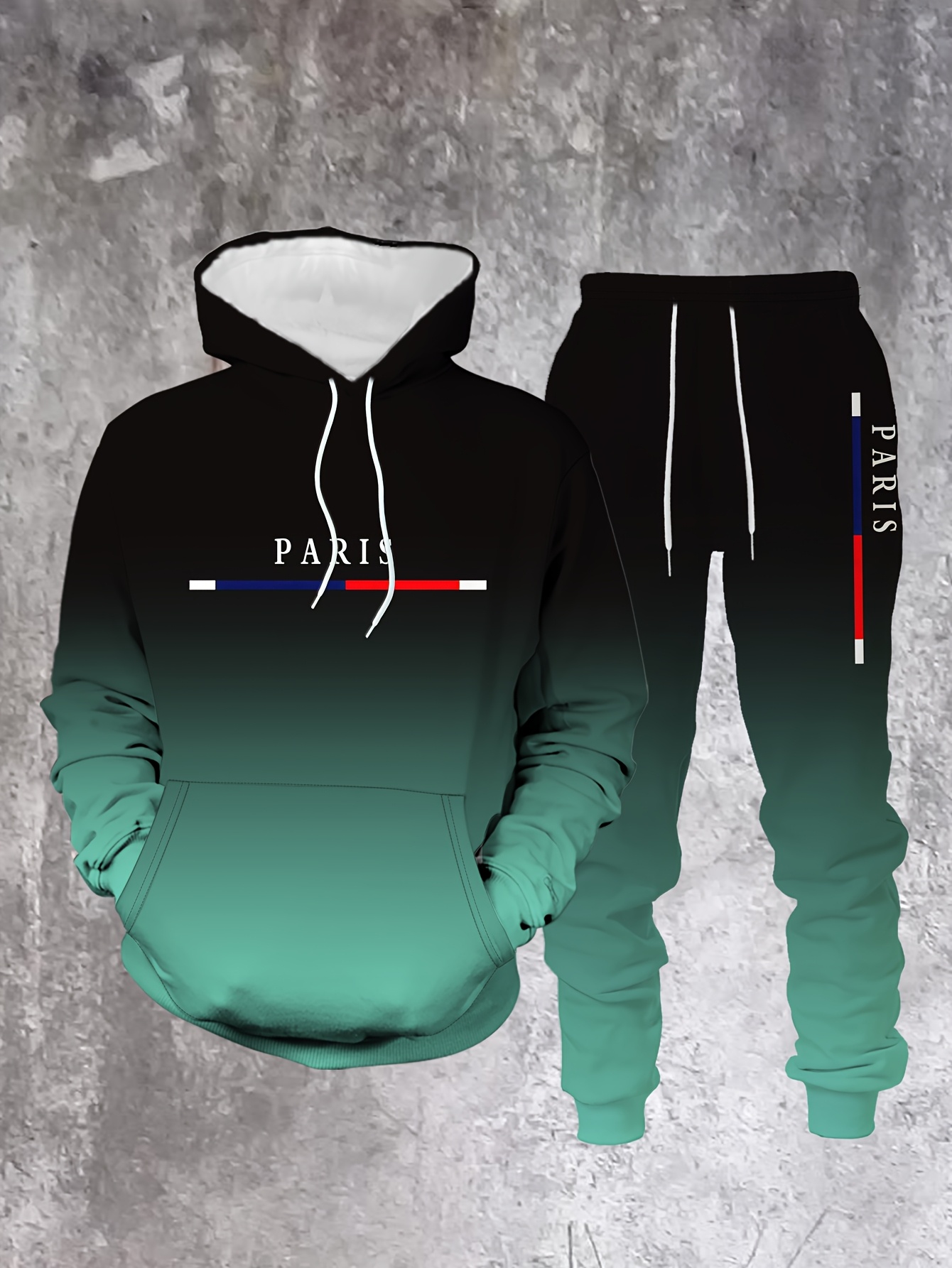 Gradient Color Paris Tracksuit - Paris Fashion Men recension och pris