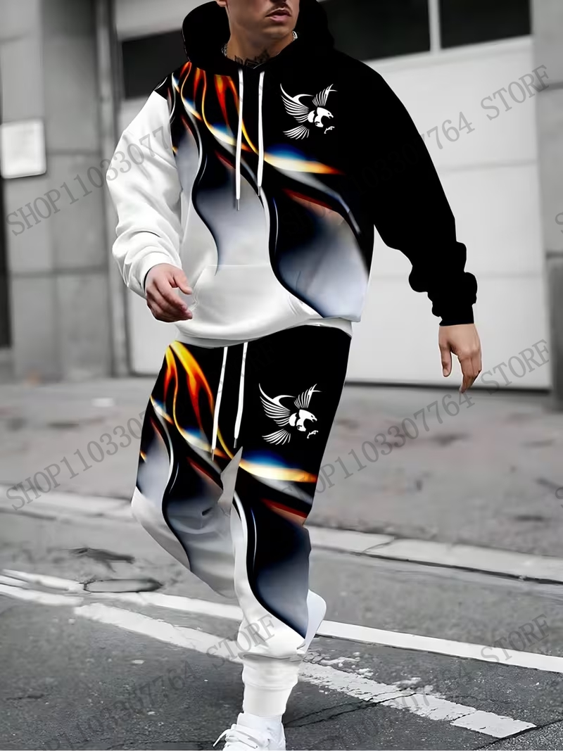 Autumn Winter Hoodie Pant Set  - Mens Fashion Suits recension och pris