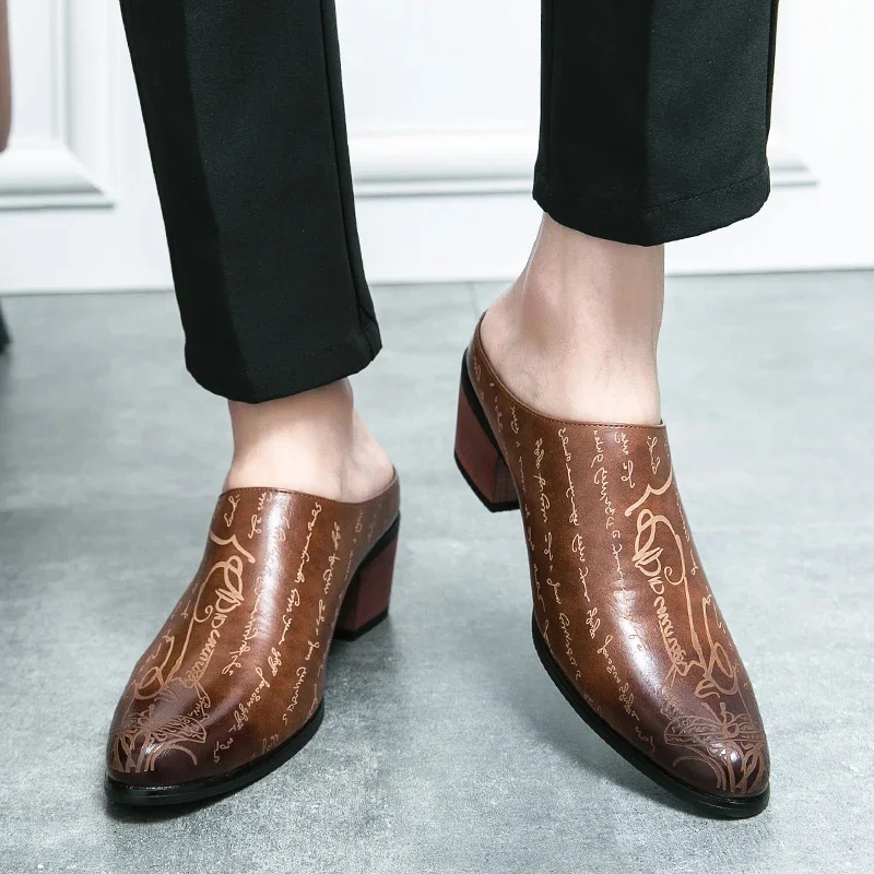 4CM Heels Men Loafers Casual D - Mens Fashion Zapatos recension och pris