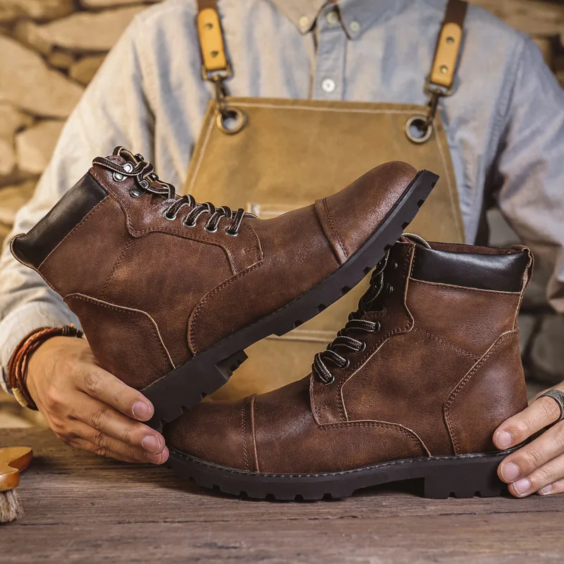 Autumn Winter Men Boots Comfor - Chelsea Boots Men recension och pris