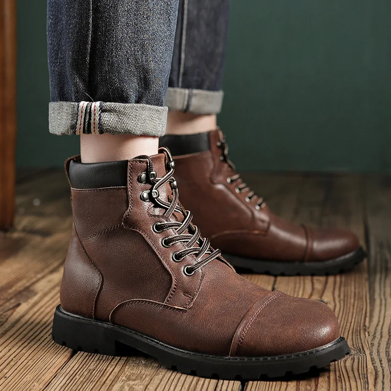 Autumn Winter Men Boots Comfor - Chelsea Boots Men recension och pris